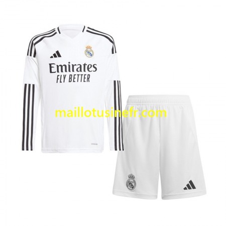 Maillot de Foot Real Madrid Domicile 2024-25 Manches Longues - Enfant Maillot de Foot Real Madrid Domicile 2024-25 Manches Longues - Enfant